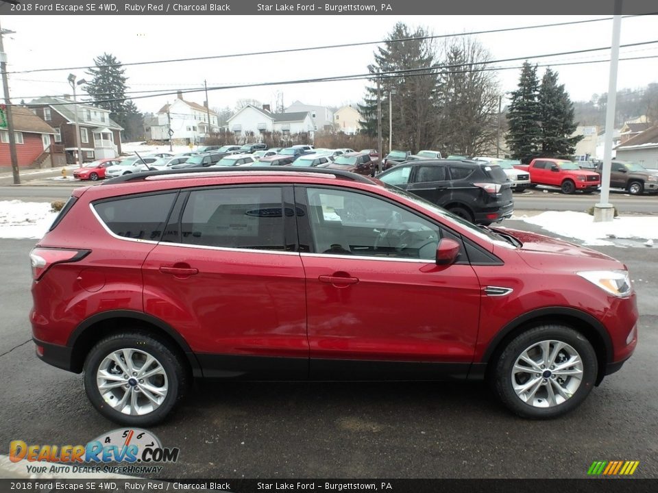 Ruby Red 2018 Ford Escape SE 4WD Photo #4