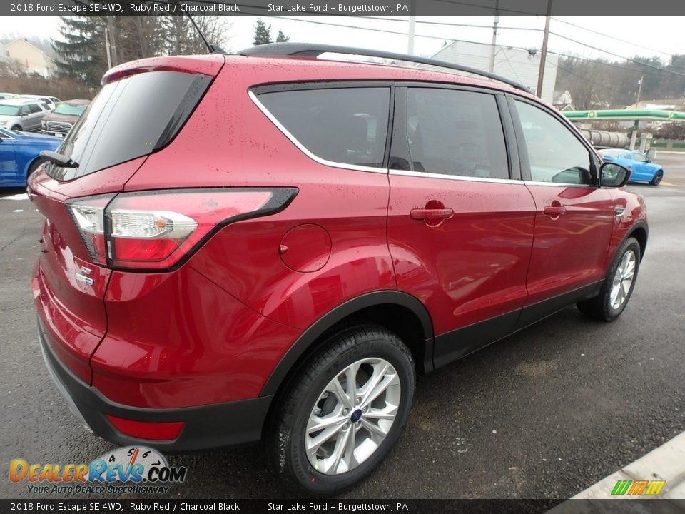 2018 Ford Escape SE 4WD Ruby Red / Charcoal Black Photo #5