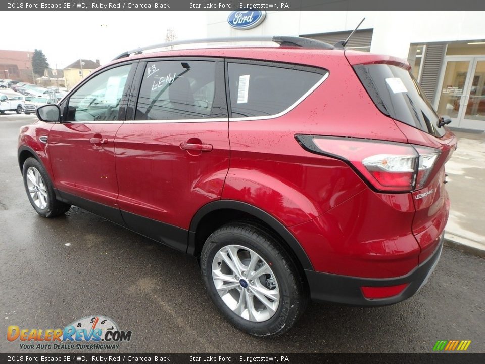 2018 Ford Escape SE 4WD Ruby Red / Charcoal Black Photo #8