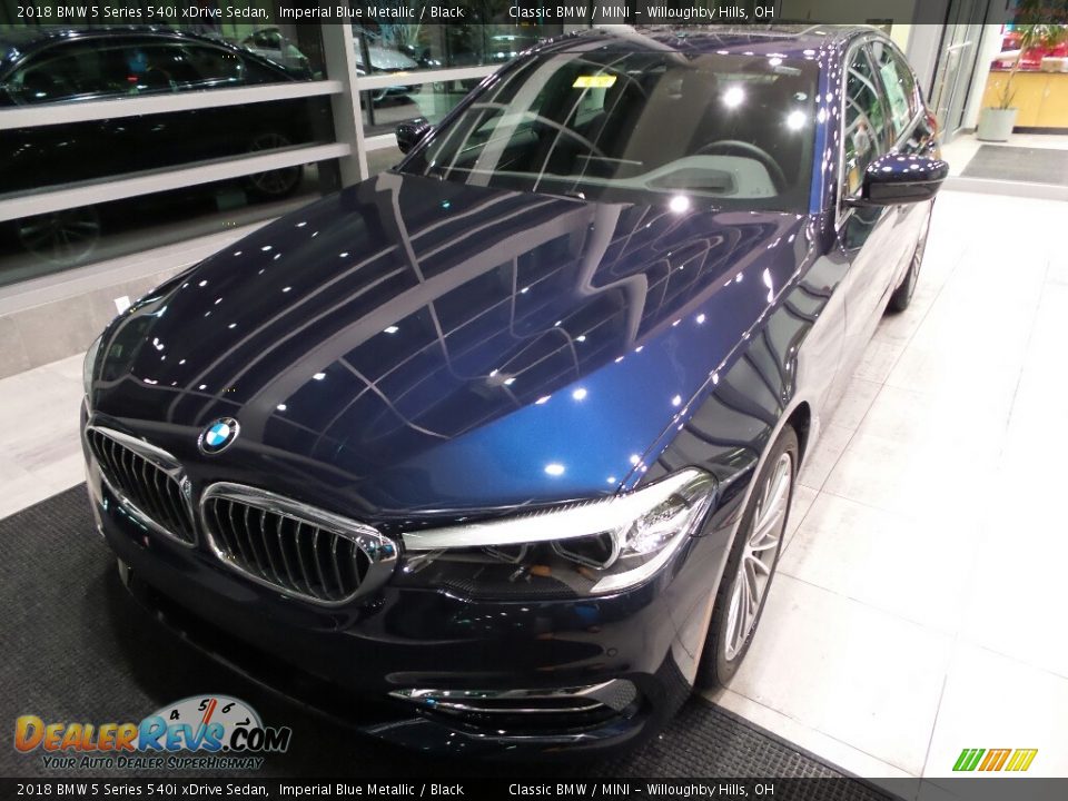 2018 BMW 5 Series 540i xDrive Sedan Imperial Blue Metallic / Black Photo #3