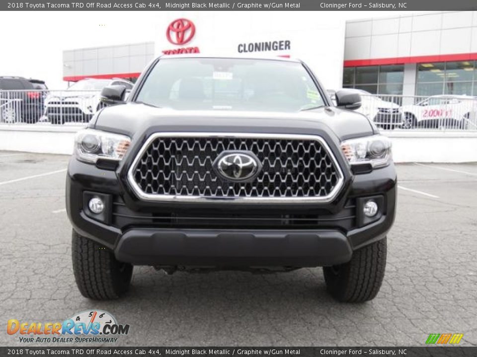 2018 Toyota Tacoma TRD Off Road Access Cab 4x4 Midnight Black Metallic / Graphite w/Gun Metal Photo #2