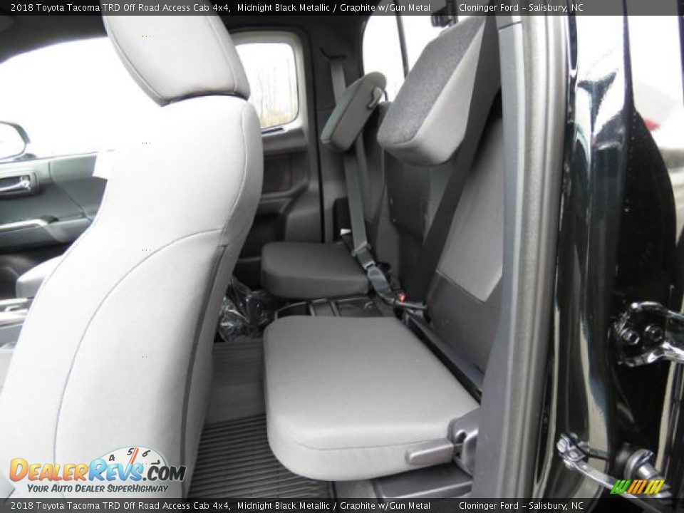 Rear Seat of 2018 Toyota Tacoma TRD Off Road Access Cab 4x4 Photo #6