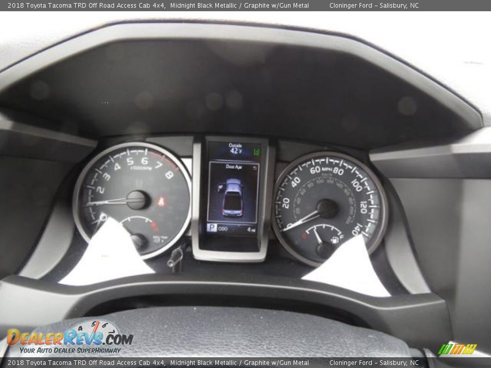 2018 Toyota Tacoma TRD Off Road Access Cab 4x4 Midnight Black Metallic / Graphite w/Gun Metal Photo #12