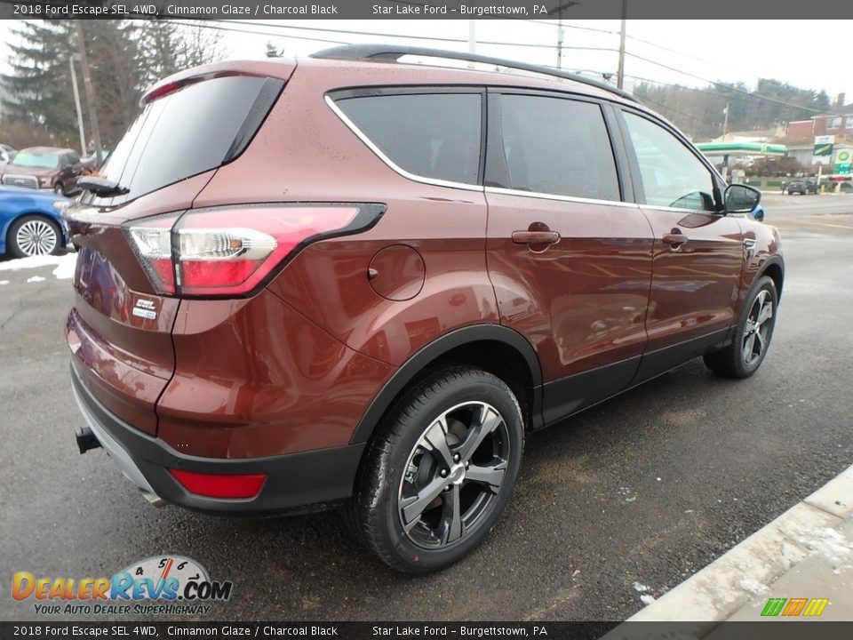 2018 Ford Escape SEL 4WD Cinnamon Glaze / Charcoal Black Photo #5