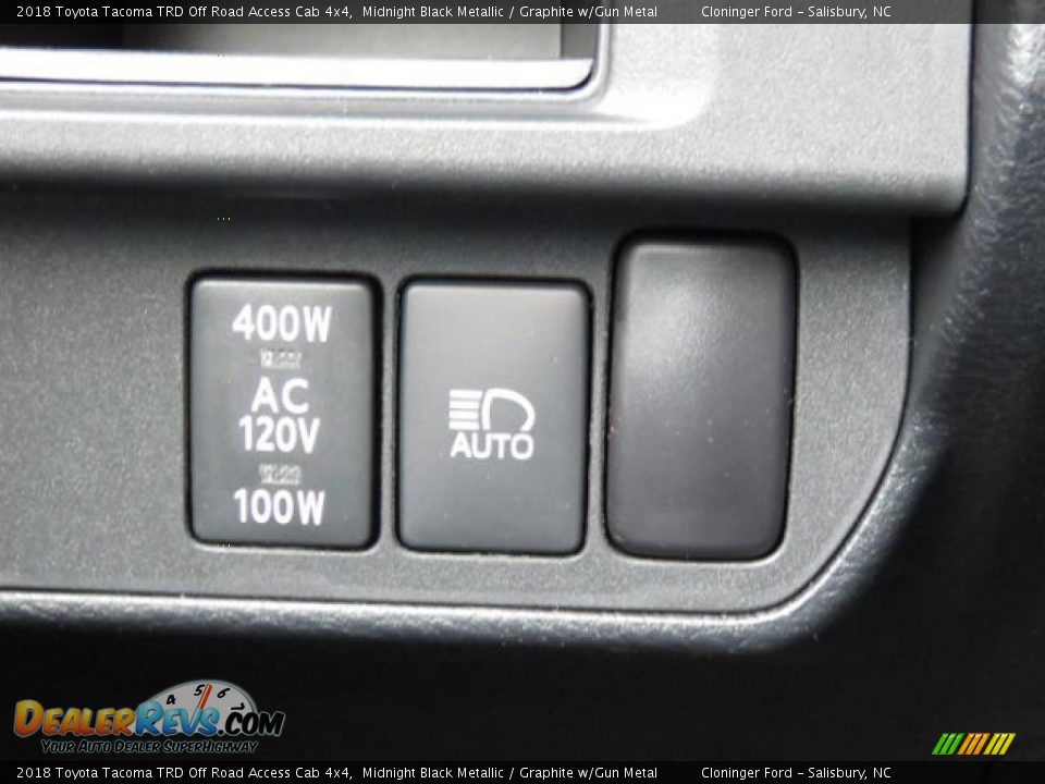 2018 Toyota Tacoma TRD Off Road Access Cab 4x4 Midnight Black Metallic / Graphite w/Gun Metal Photo #21