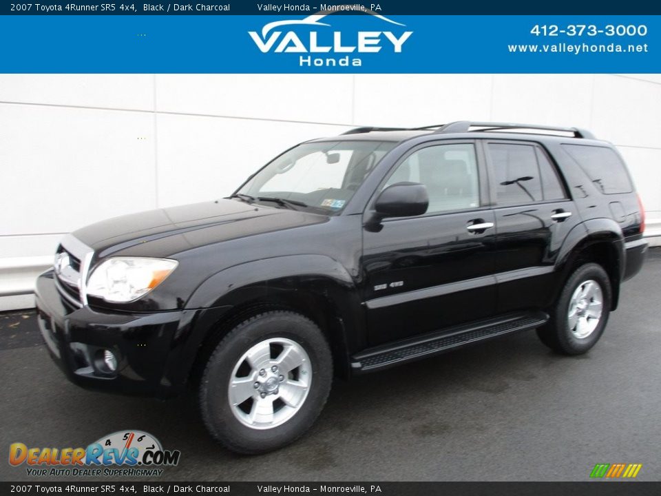 2007 Toyota 4Runner SR5 4x4 Black / Dark Charcoal Photo #1