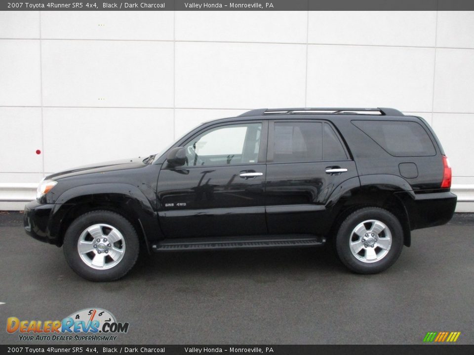 2007 Toyota 4Runner SR5 4x4 Black / Dark Charcoal Photo #2