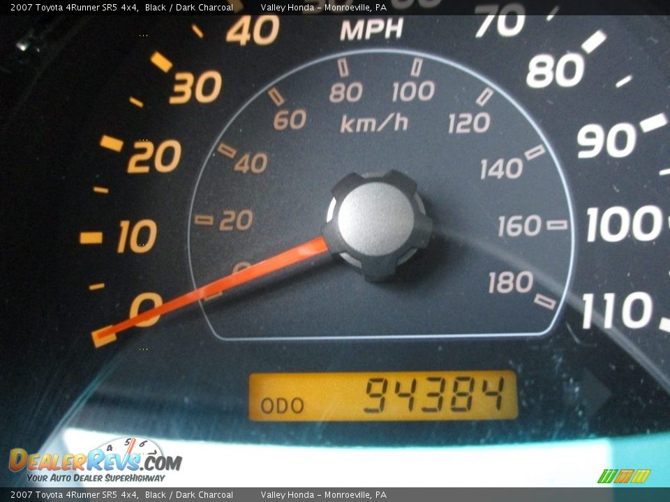 2007 Toyota 4Runner SR5 4x4 Black / Dark Charcoal Photo #20