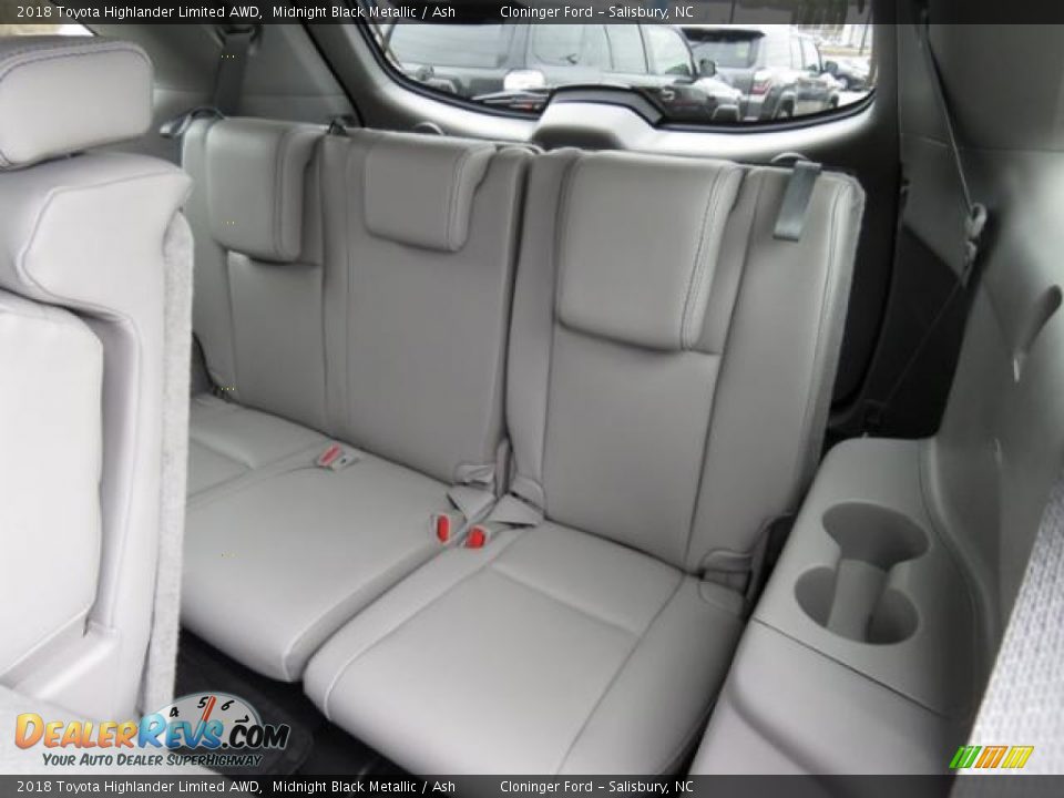 2018 Toyota Highlander Limited AWD Midnight Black Metallic / Ash Photo #6