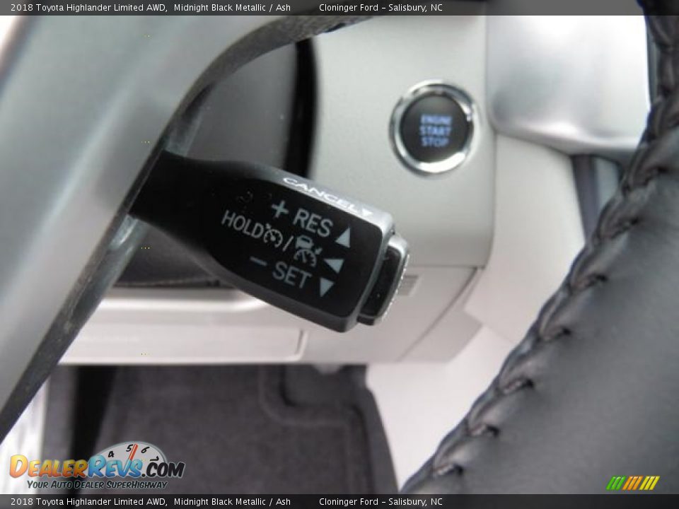 2018 Toyota Highlander Limited AWD Midnight Black Metallic / Ash Photo #16