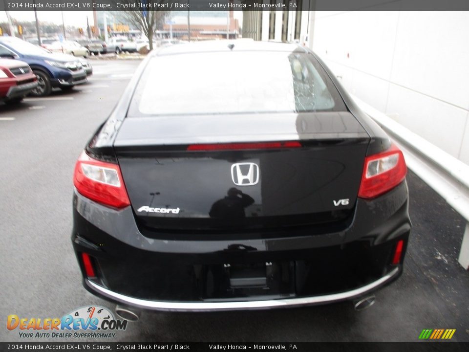 2014 Honda Accord EX-L V6 Coupe Crystal Black Pearl / Black Photo #4