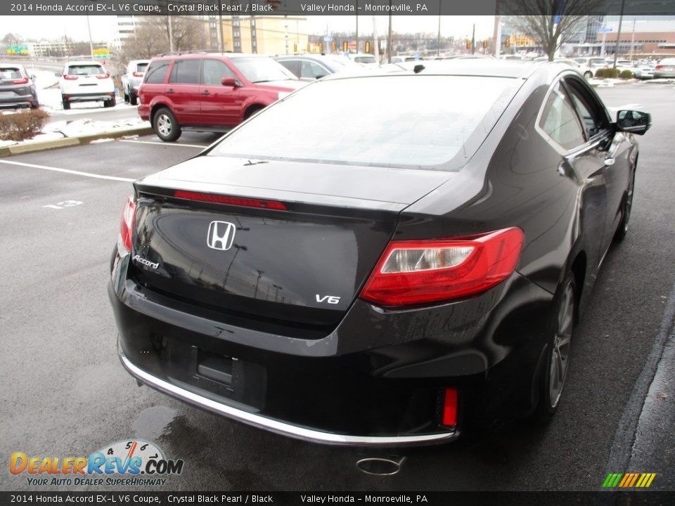2014 Honda Accord EX-L V6 Coupe Crystal Black Pearl / Black Photo #5