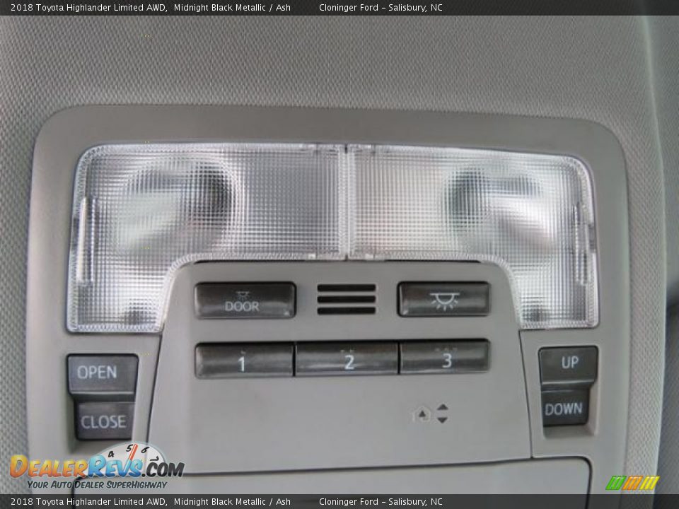 2018 Toyota Highlander Limited AWD Midnight Black Metallic / Ash Photo #25