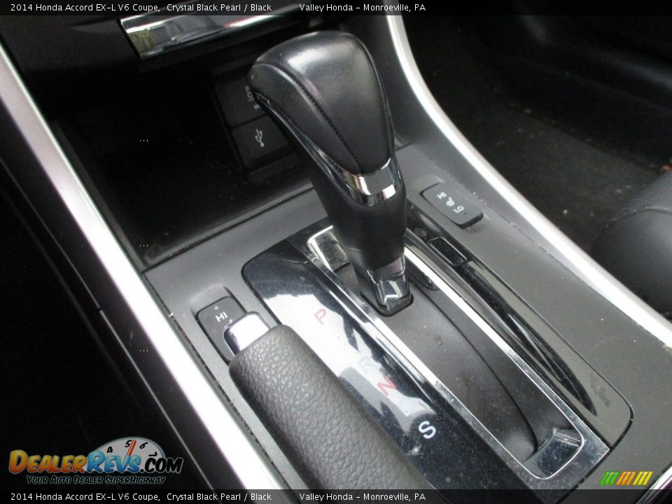 2014 Honda Accord EX-L V6 Coupe Crystal Black Pearl / Black Photo #15