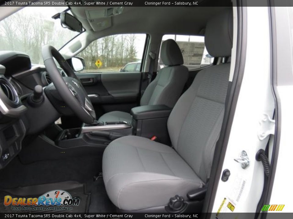 2017 Toyota Tacoma SR5 Double Cab 4x4 Super White / Cement Gray Photo #8