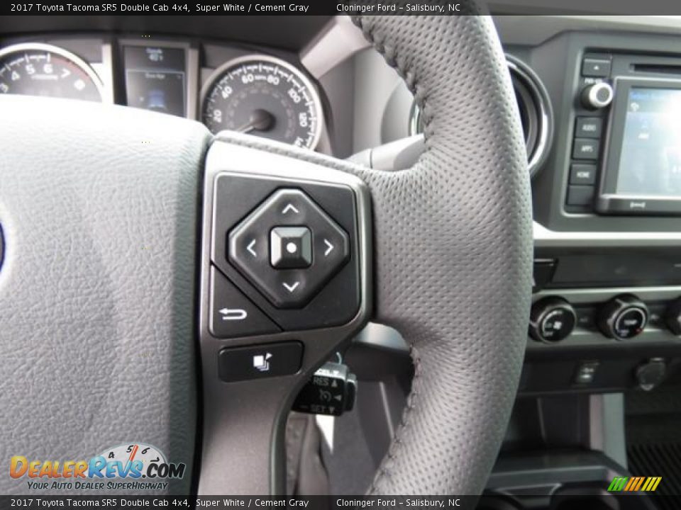 2017 Toyota Tacoma SR5 Double Cab 4x4 Super White / Cement Gray Photo #13