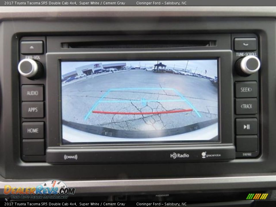 2017 Toyota Tacoma SR5 Double Cab 4x4 Super White / Cement Gray Photo #17