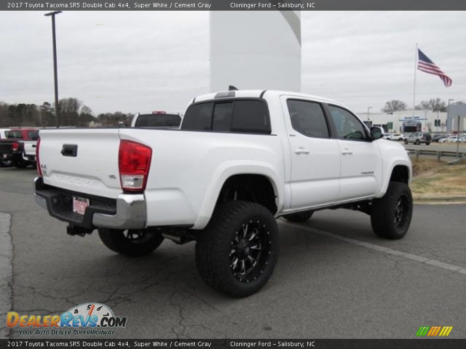 2017 Toyota Tacoma SR5 Double Cab 4x4 Super White / Cement Gray Photo #21