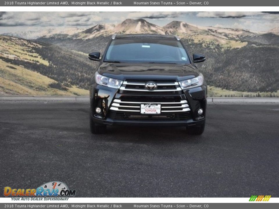 2018 Toyota Highlander Limited AWD Midnight Black Metallic / Black Photo #2
