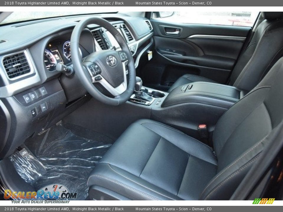 2018 Toyota Highlander Limited AWD Midnight Black Metallic / Black Photo #5