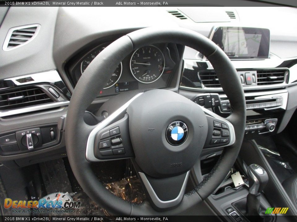 2018 BMW X1 xDrive28i Steering Wheel Photo #14
