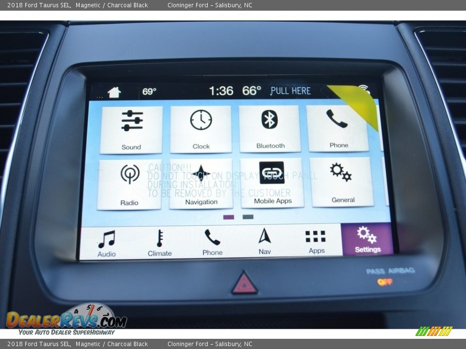 2018 Ford Taurus SEL Magnetic / Charcoal Black Photo #11