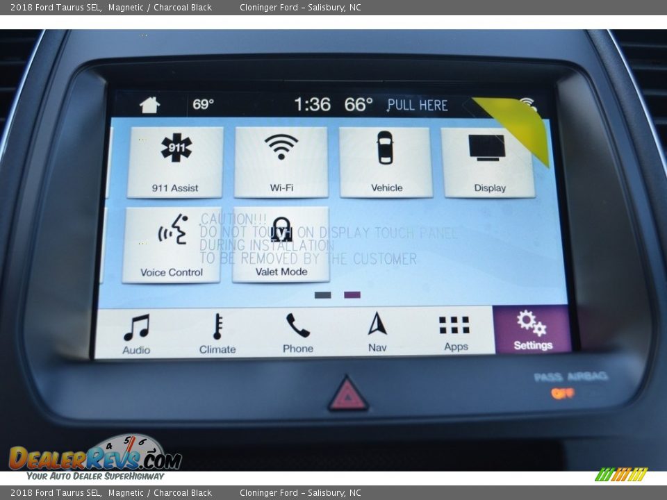 2018 Ford Taurus SEL Magnetic / Charcoal Black Photo #12