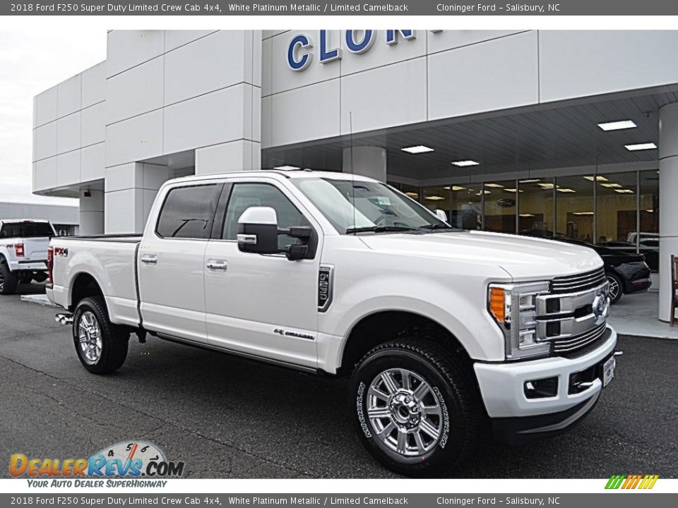 Front 3/4 View of 2018 Ford F250 Super Duty Limited Crew Cab 4x4 Photo #1
