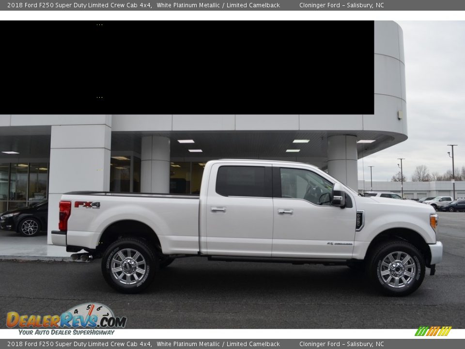 2018 Ford F250 Super Duty Limited Crew Cab 4x4 White Platinum Metallic / Limited Camelback Photo #2
