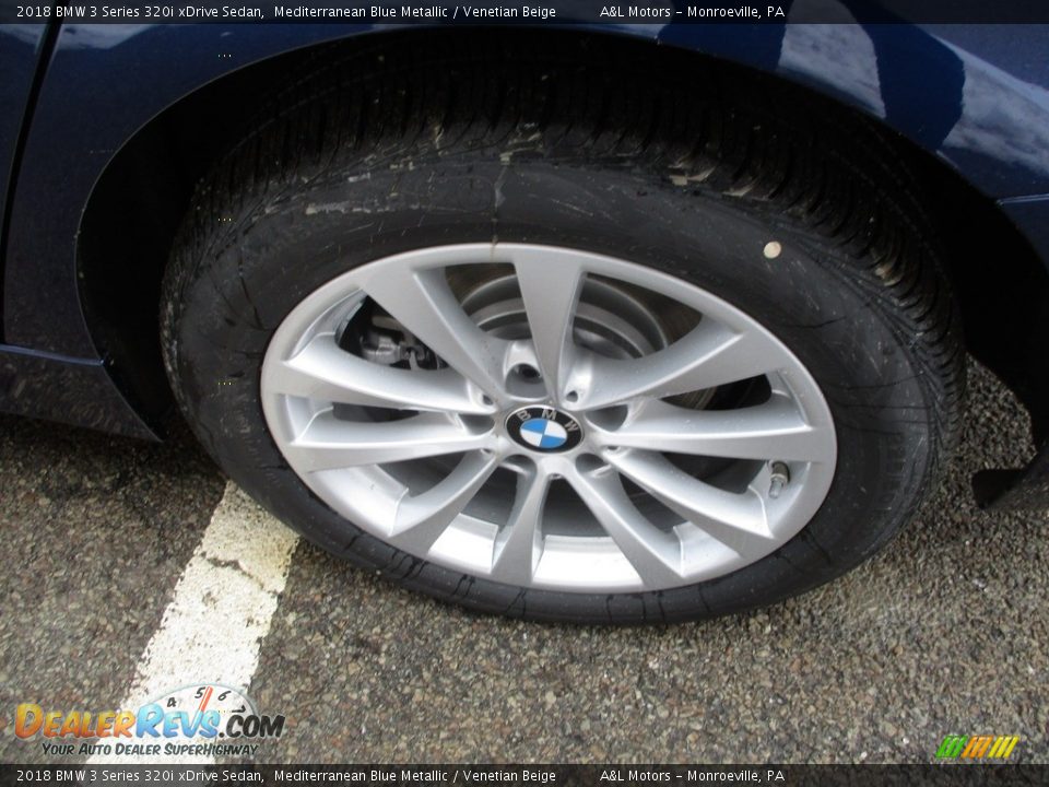2018 BMW 3 Series 320i xDrive Sedan Mediterranean Blue Metallic / Venetian Beige Photo #6