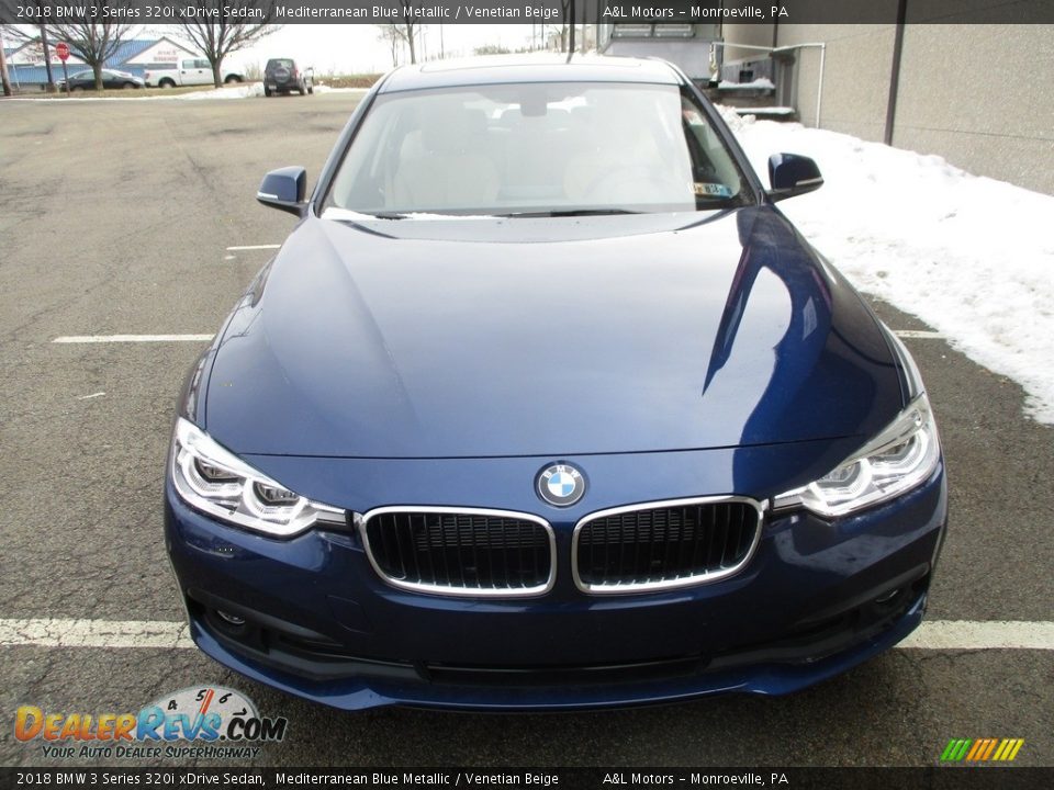 2018 BMW 3 Series 320i xDrive Sedan Mediterranean Blue Metallic / Venetian Beige Photo #9