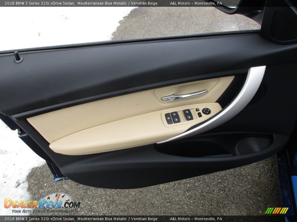 2018 BMW 3 Series 320i xDrive Sedan Mediterranean Blue Metallic / Venetian Beige Photo #11