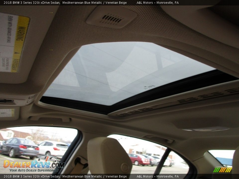 2018 BMW 3 Series 320i xDrive Sedan Mediterranean Blue Metallic / Venetian Beige Photo #12