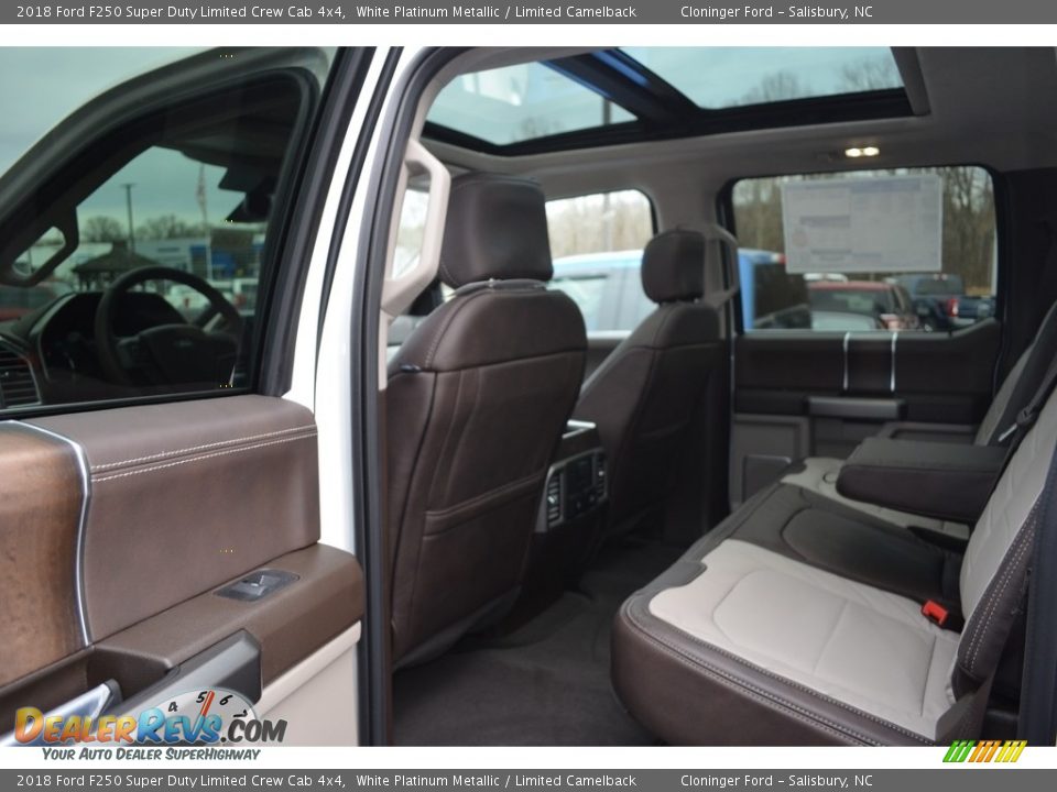 Rear Seat of 2018 Ford F250 Super Duty Limited Crew Cab 4x4 Photo #12