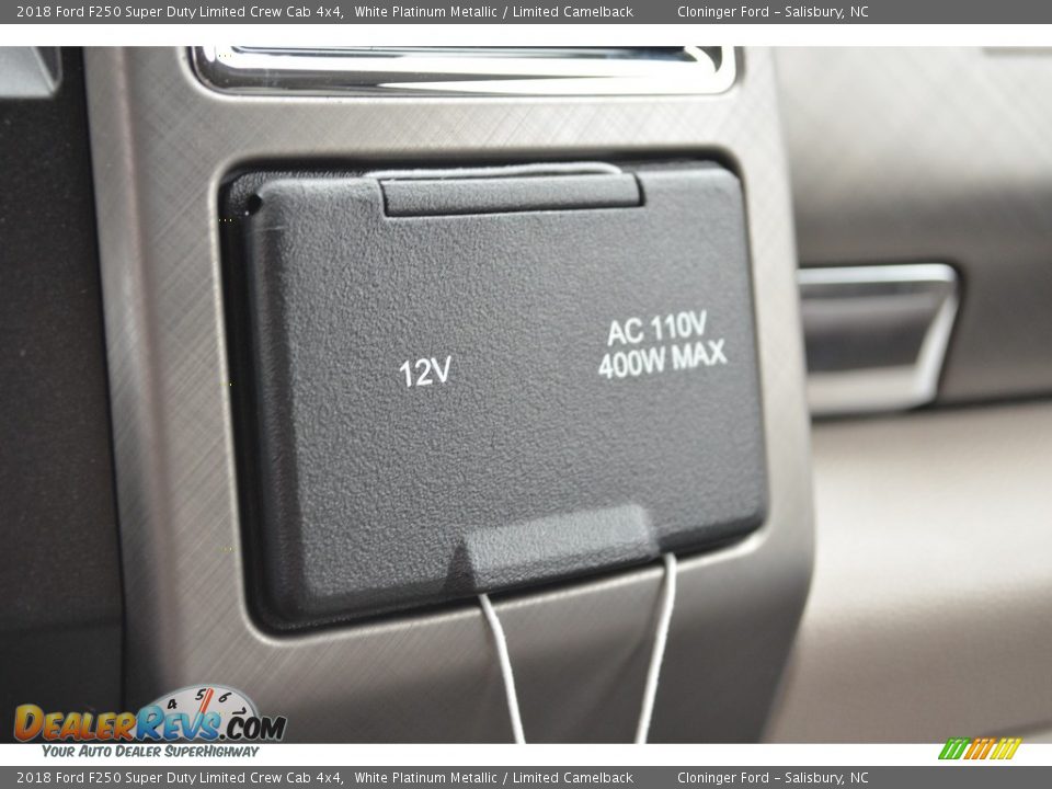 2018 Ford F250 Super Duty Limited Crew Cab 4x4 White Platinum Metallic / Limited Camelback Photo #21