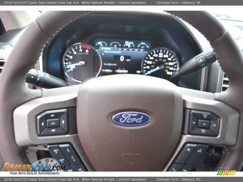 2018 Ford F250 Super Duty Limited Crew Cab 4x4 Steering Wheel Photo #24