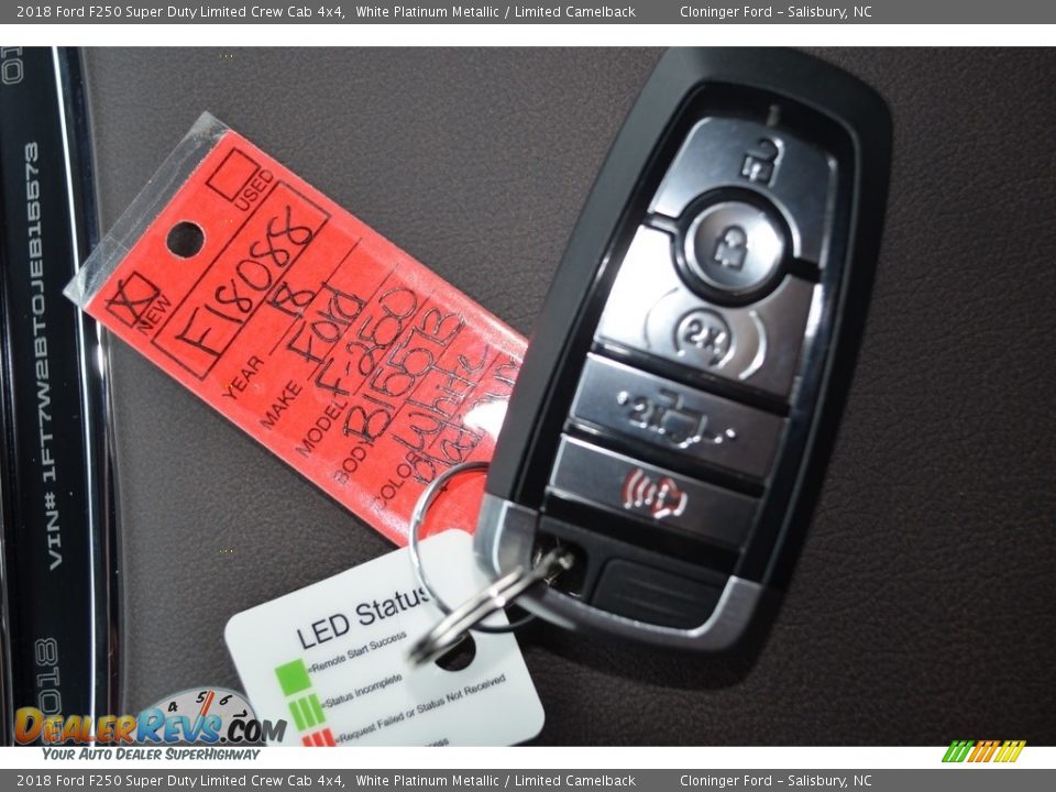 2018 Ford F250 Super Duty Limited Crew Cab 4x4 White Platinum Metallic / Limited Camelback Photo #27