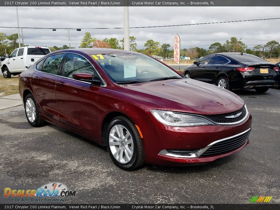 Velvet Red Pearl 2017 Chrysler 200 Limited Platinum Photo #7