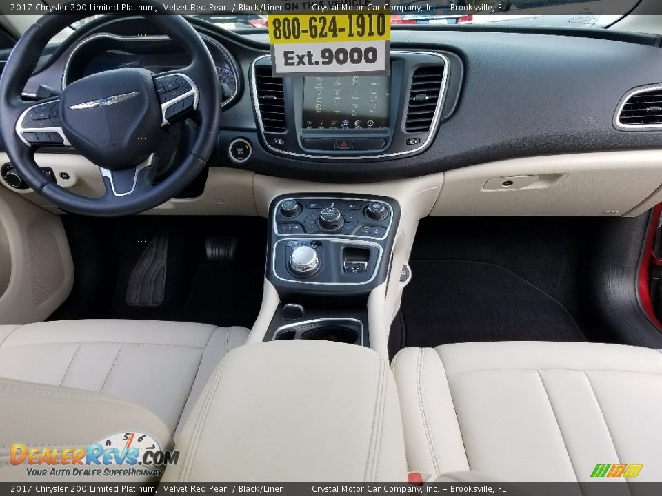 2017 Chrysler 200 Limited Platinum Velvet Red Pearl / Black/Linen Photo #13