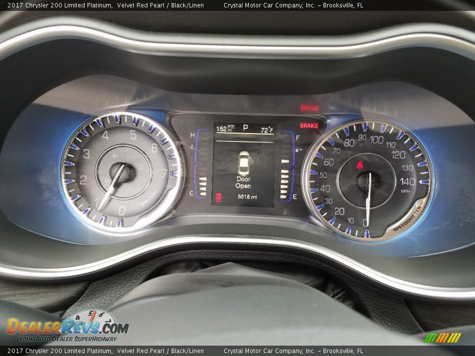 2017 Chrysler 200 Limited Platinum Gauges Photo #14