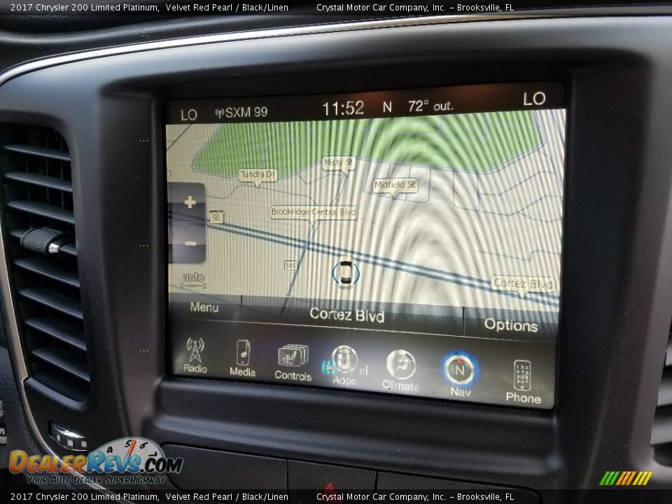 Navigation of 2017 Chrysler 200 Limited Platinum Photo #15