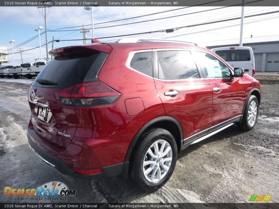 2018 Nissan Rogue SV AWD Scarlet Ember / Charcoal Photo #4