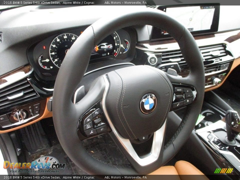 2018 BMW 5 Series 540i xDrive Sedan Steering Wheel Photo #14