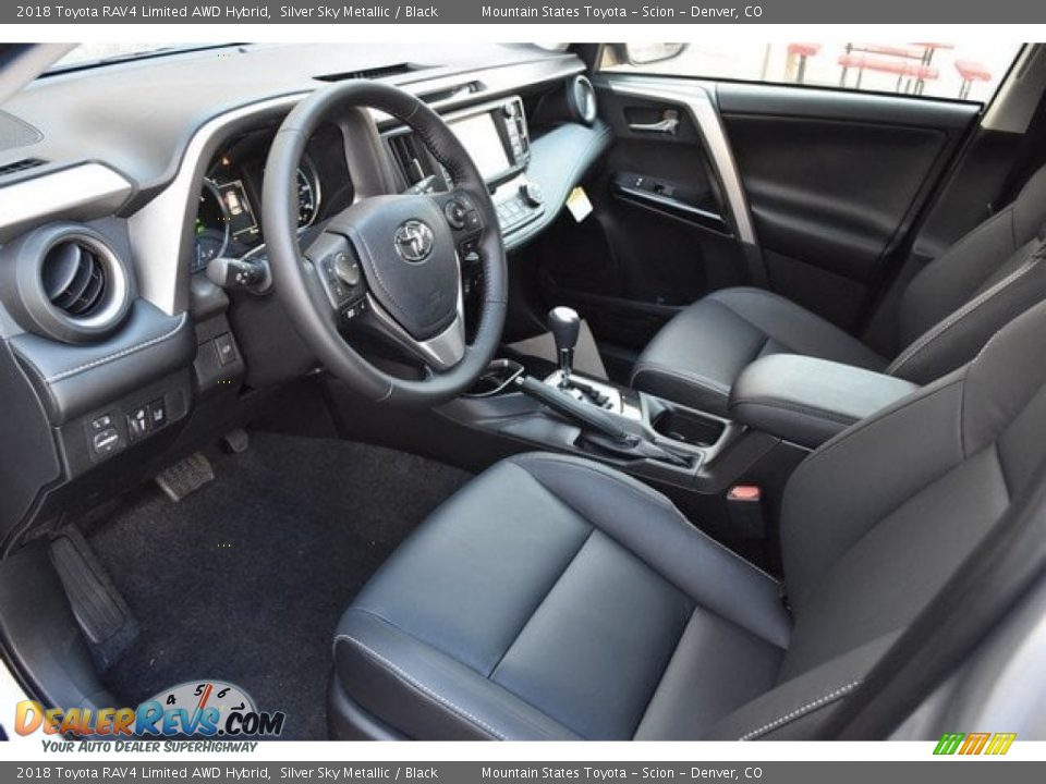 Black Interior - 2018 Toyota RAV4 Limited AWD Hybrid Photo #5