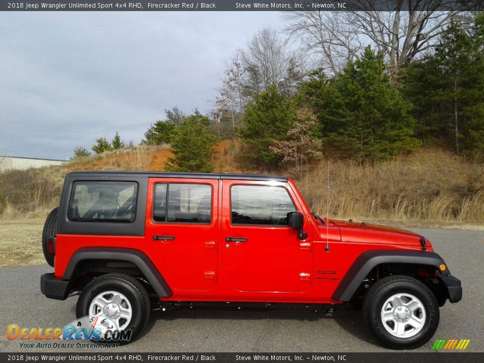 Firecracker Red 2018 Jeep Wrangler Unlimited Sport 4x4 RHD Photo #1