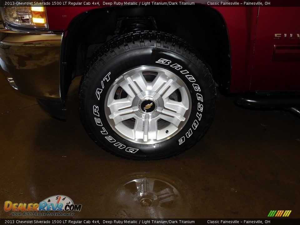 2013 Chevrolet Silverado 1500 LT Regular Cab 4x4 Deep Ruby Metallic / Light Titanium/Dark Titanium Photo #5
