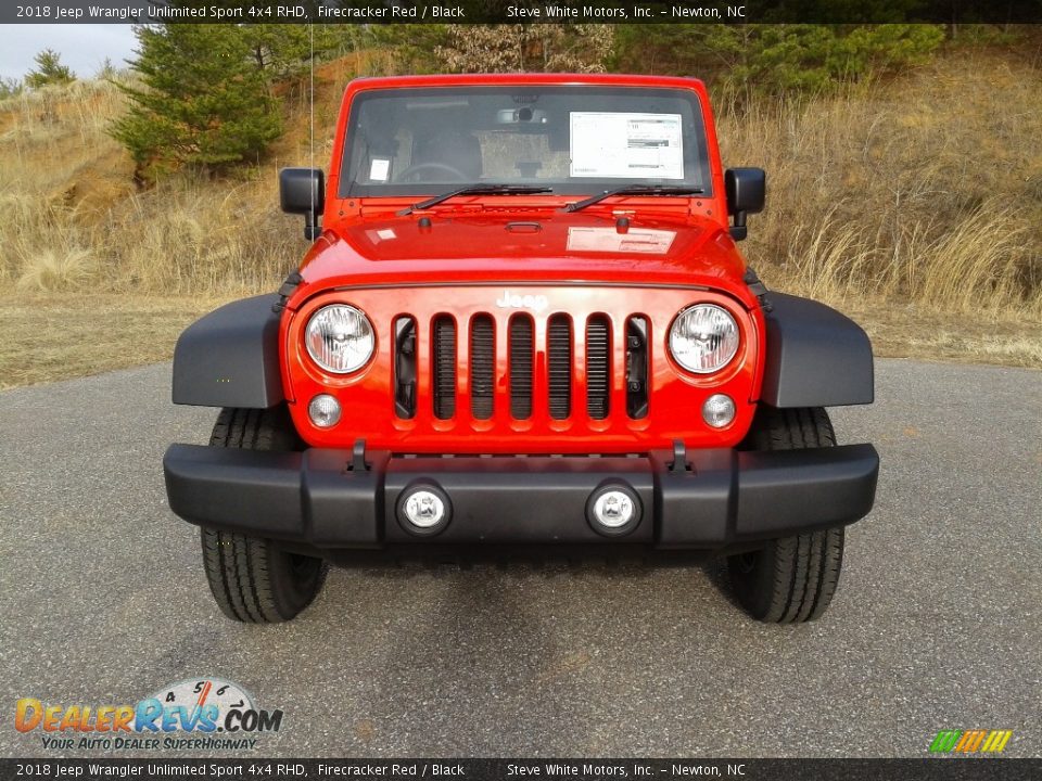 2018 Jeep Wrangler Unlimited Sport 4x4 RHD Firecracker Red / Black Photo #3