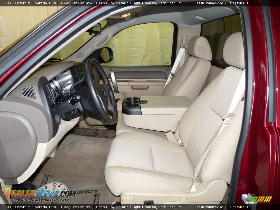 2013 Chevrolet Silverado 1500 LT Regular Cab 4x4 Deep Ruby Metallic / Light Titanium/Dark Titanium Photo #7