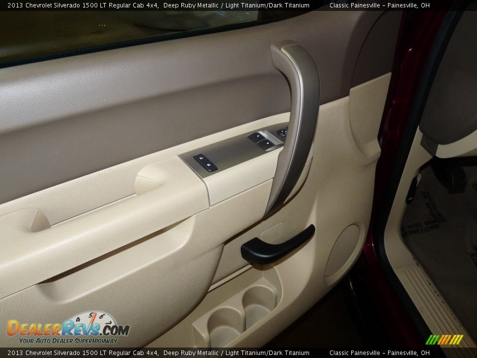 2013 Chevrolet Silverado 1500 LT Regular Cab 4x4 Deep Ruby Metallic / Light Titanium/Dark Titanium Photo #9