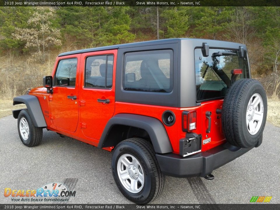 2018 Jeep Wrangler Unlimited Sport 4x4 RHD Firecracker Red / Black Photo #6